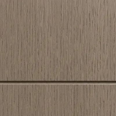 Chapa de encino taupe para puerta acústica Nexora